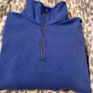 Lululemon women’s thick fleece half zip - M/L - wild indigo